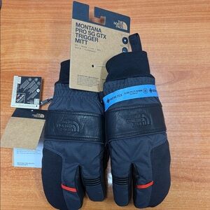 The North Face Black and Red Men's Trigger Mitts